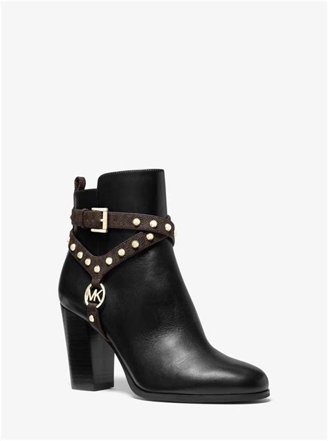 michael kors preston leather boots|Michael Kors ankle boots dillard's.